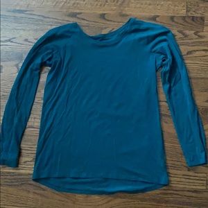 Lululemon Aqua/ Green thin long sleeved shirt
